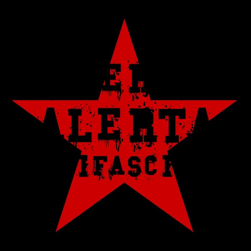 GÉNÉRALEMENT BACKPRINT IMPRESSION DOS ALERTA ANTIFA