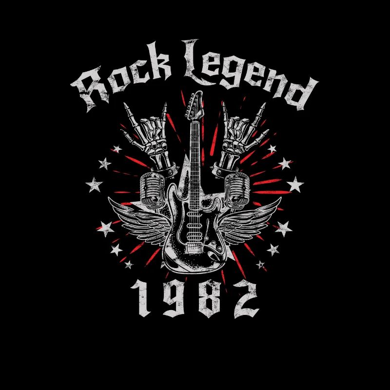 1982 Birthday Rock Legends Guitar