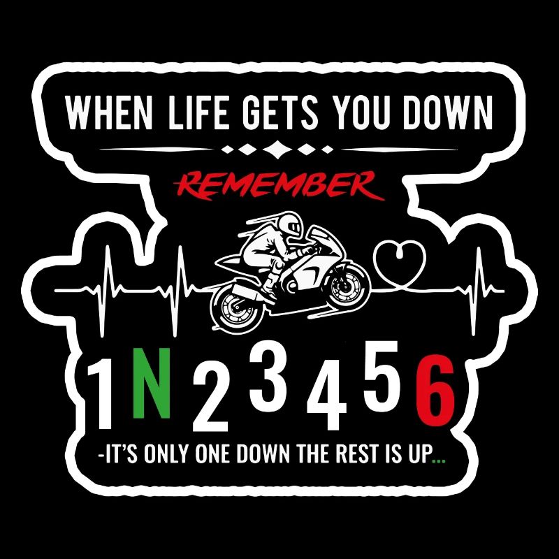 When life gets you down - Motorcycle / Motorrad