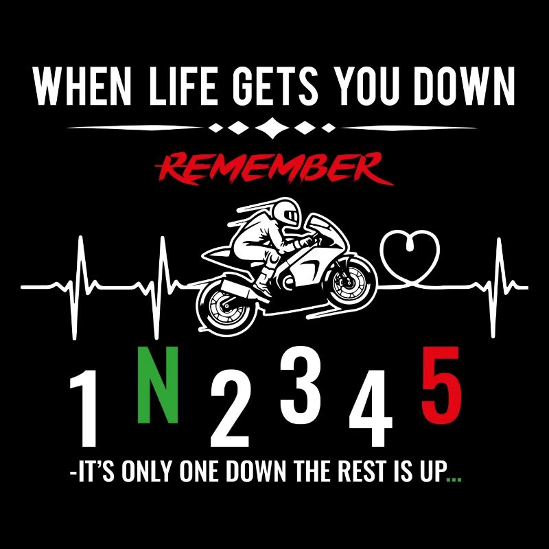 When life gets you down - Motorcycle / Motorrad
