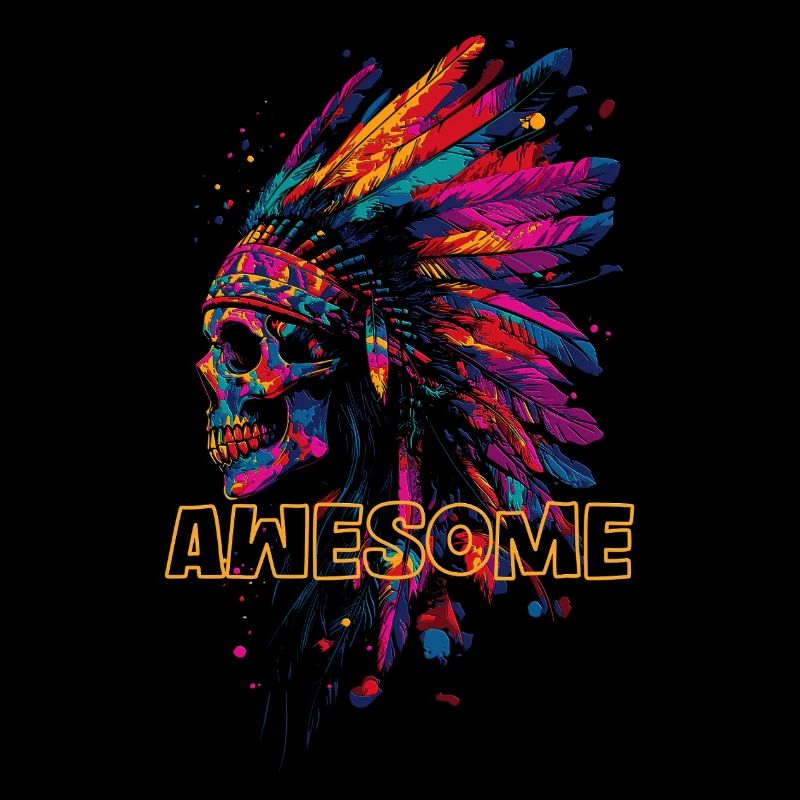 Awesome Indian Skull