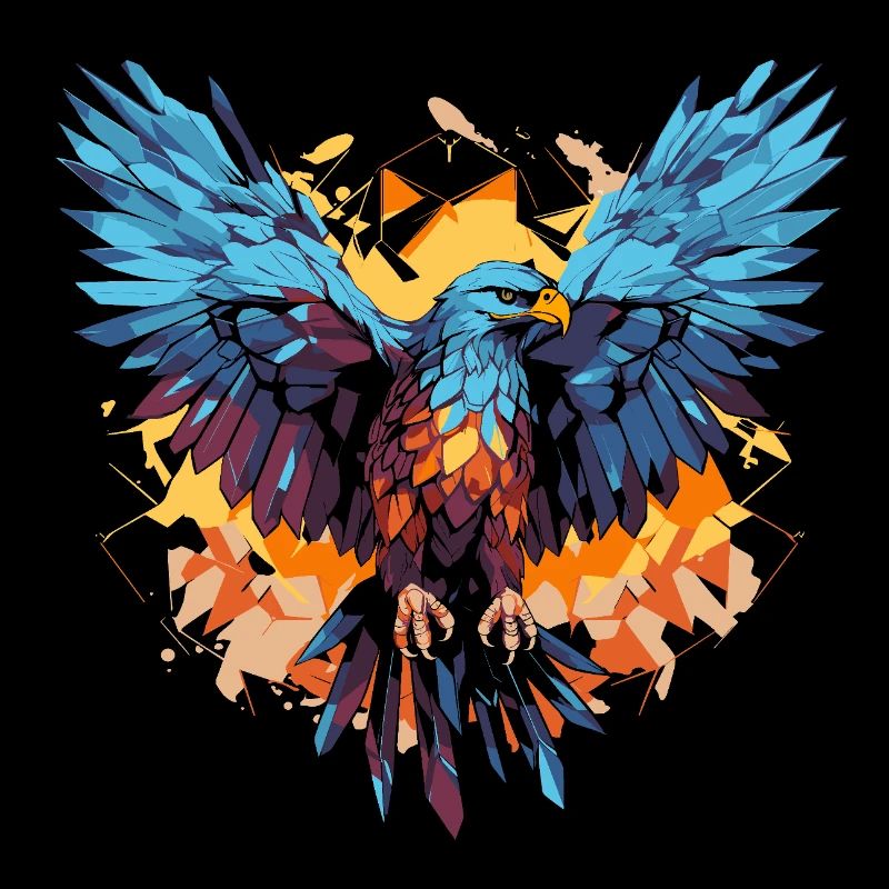 Aigles en vol