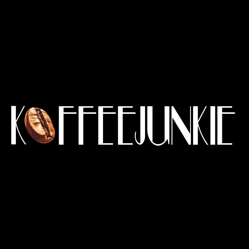 Coffee junkie with white bean