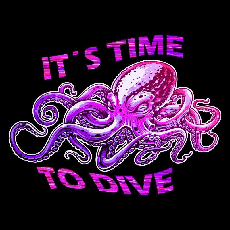 Oktopus Tauchen Taucher