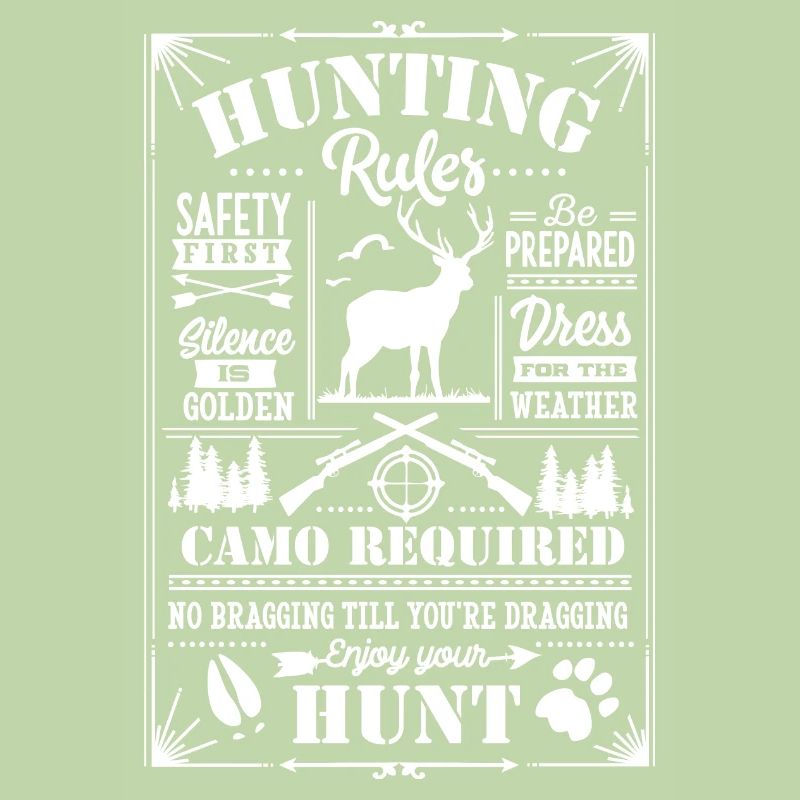 Hunting rules white