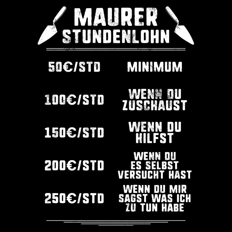 Maurer/Stundenlohn/Bauarbeiter/Baustelle/Maurerin