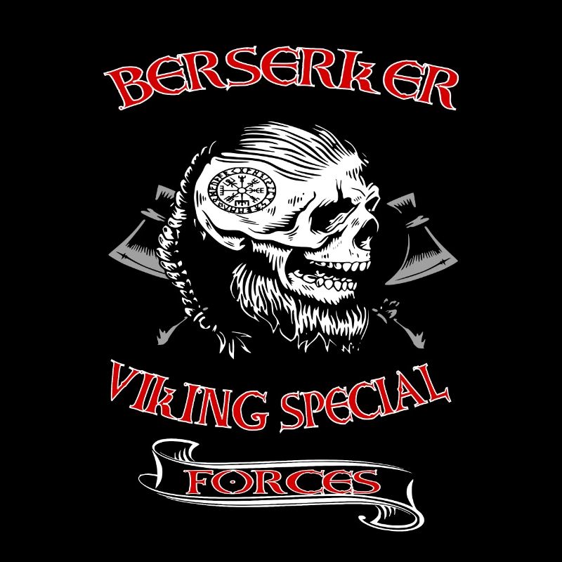 Wikinger Skull Totenkopf Axt Walhalla