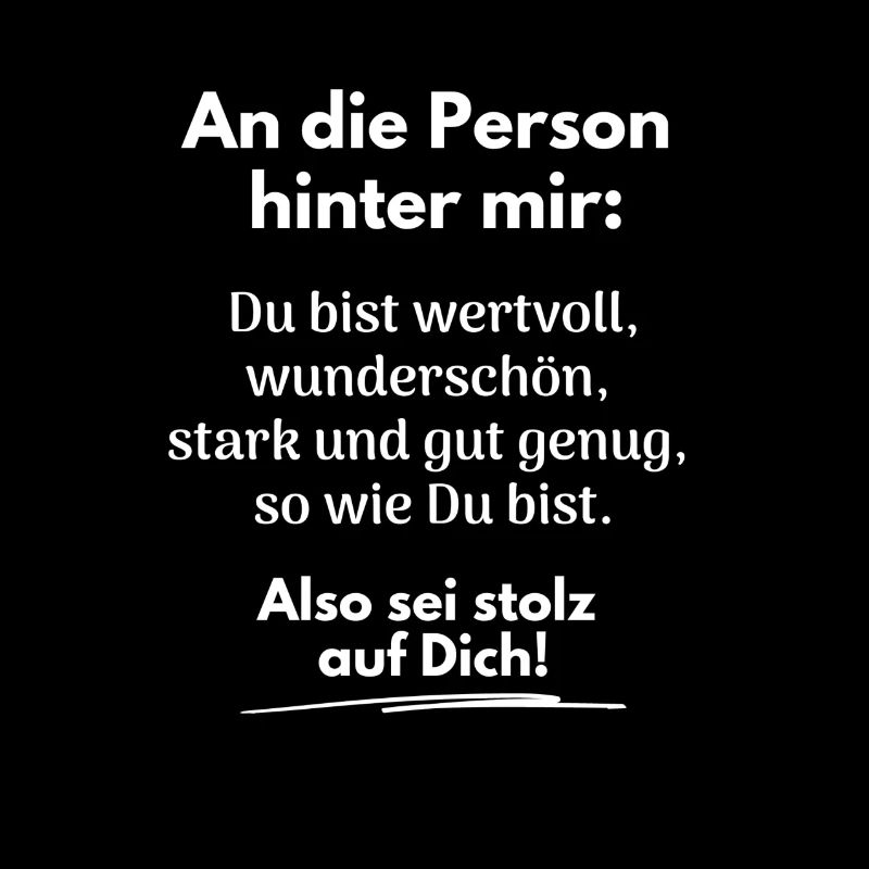 Du bist gut genug!