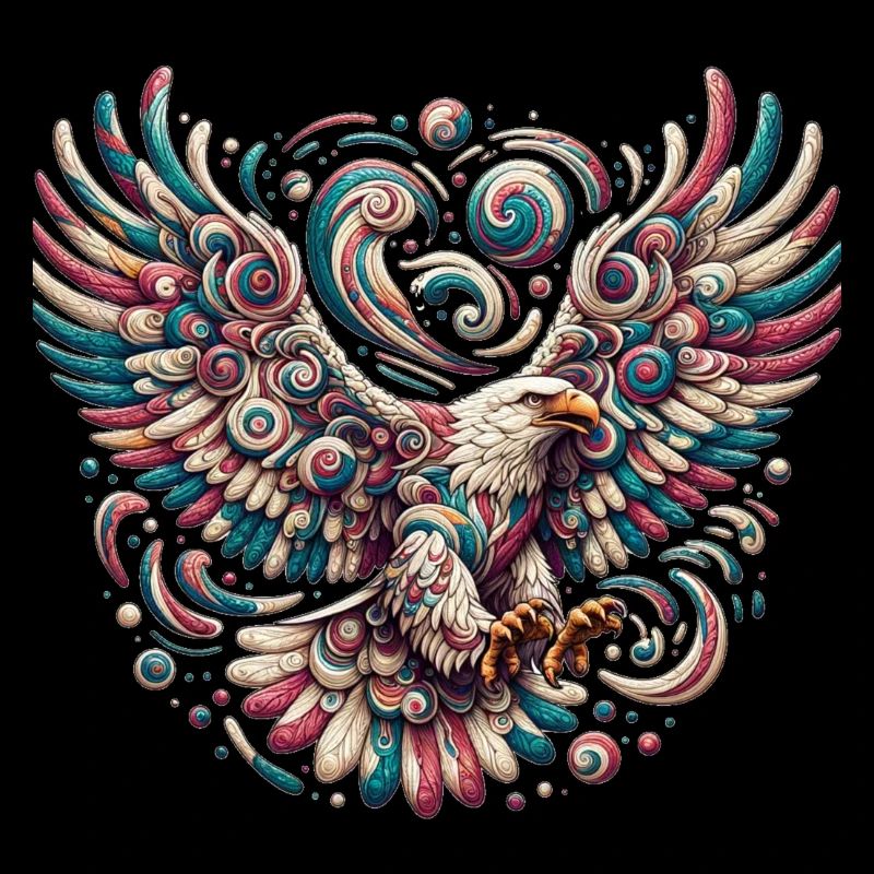Psychedelischer Adler