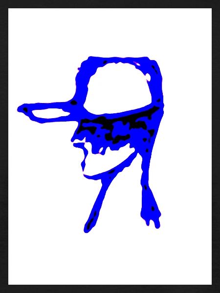 Baseball Player in Blue
