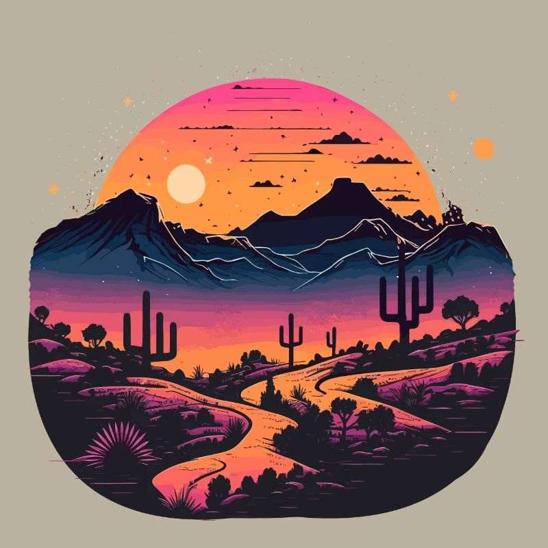 Synthwave Desert