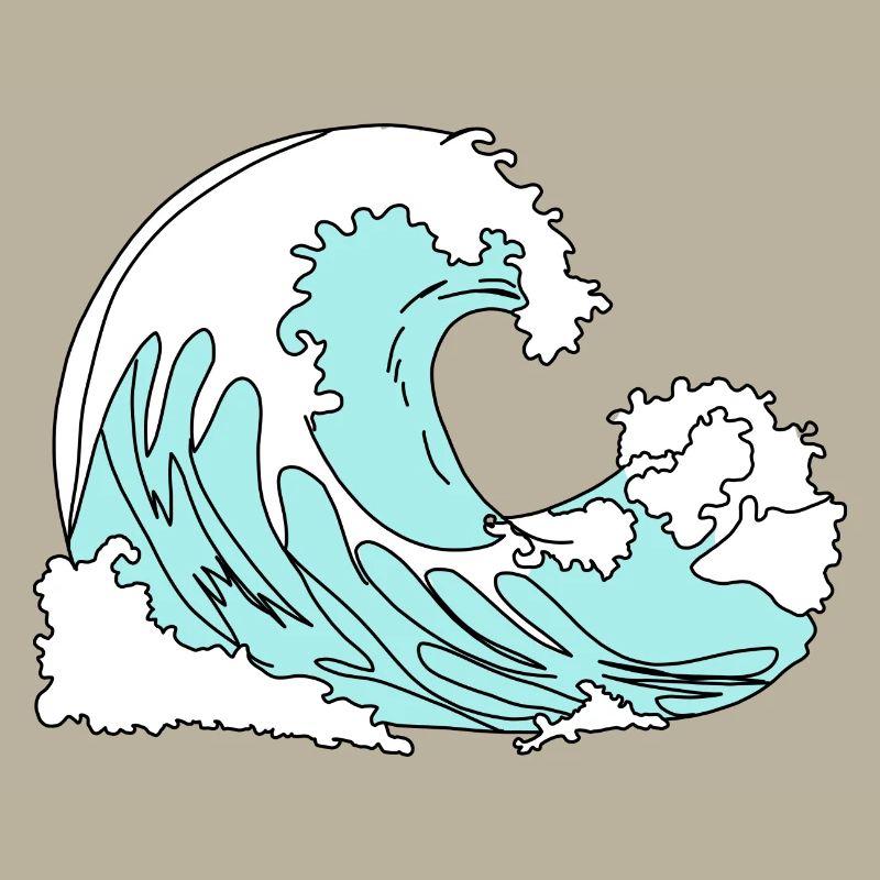 Wave Retro Comic Style