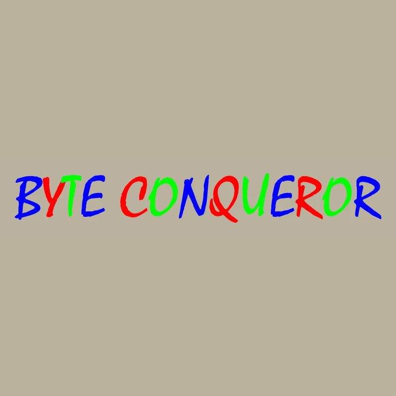 Byte Conqueror – Typographie colorée