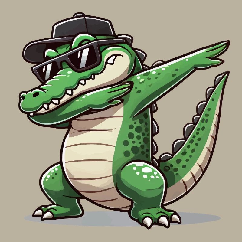 crocodile comic dabbing