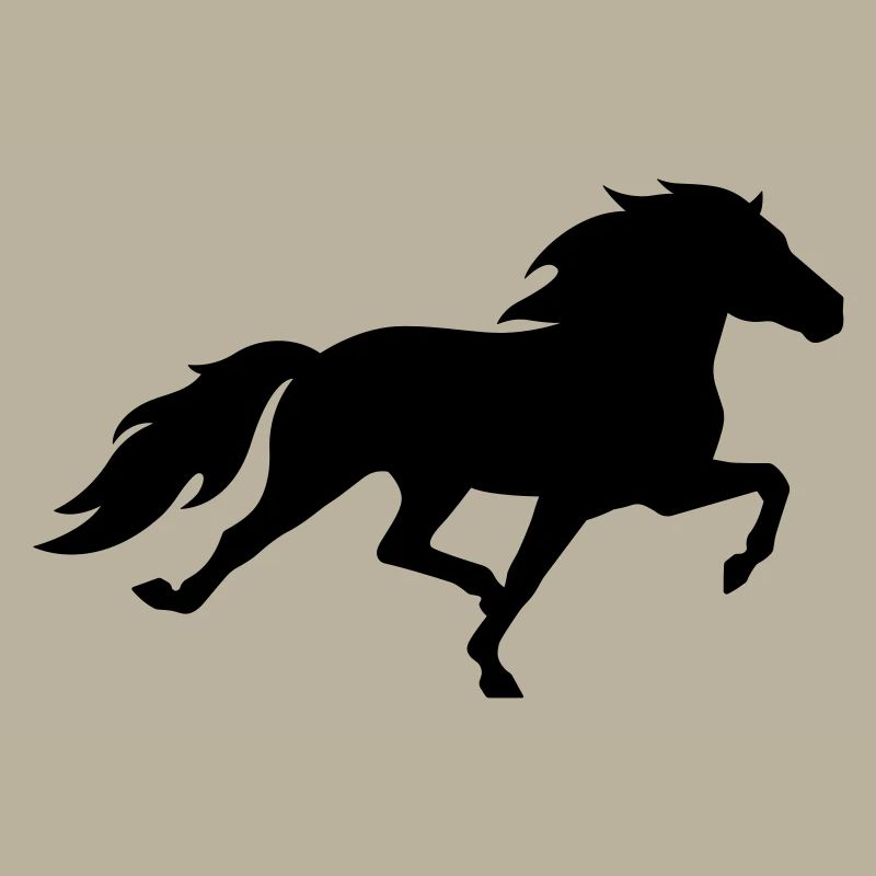 Cheval islandais dans le pass de course