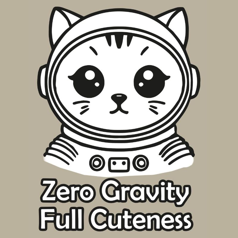 Space cat - Zero Gravity, Full Cuteness Design