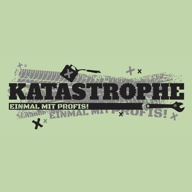 Katastrophe, einmal mit Profis - dunkelgrau