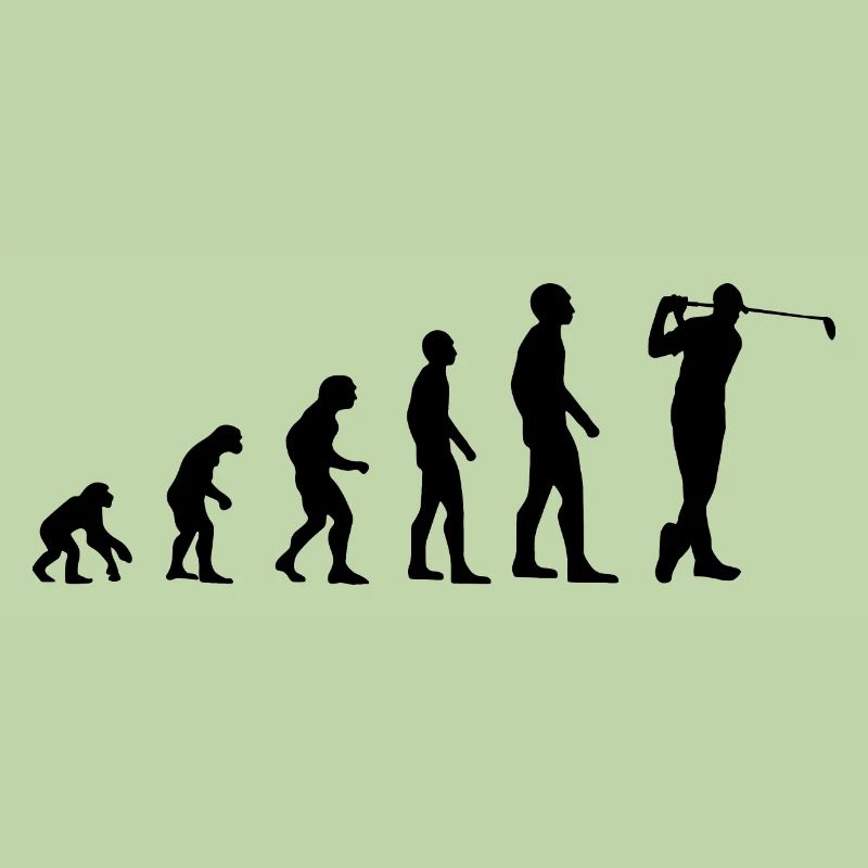 Golf Evolution Golfer Gift Golf