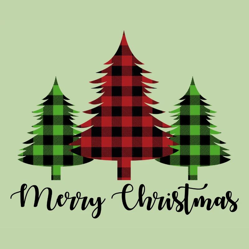Pine Tree Christmas Lumberjack Pattern