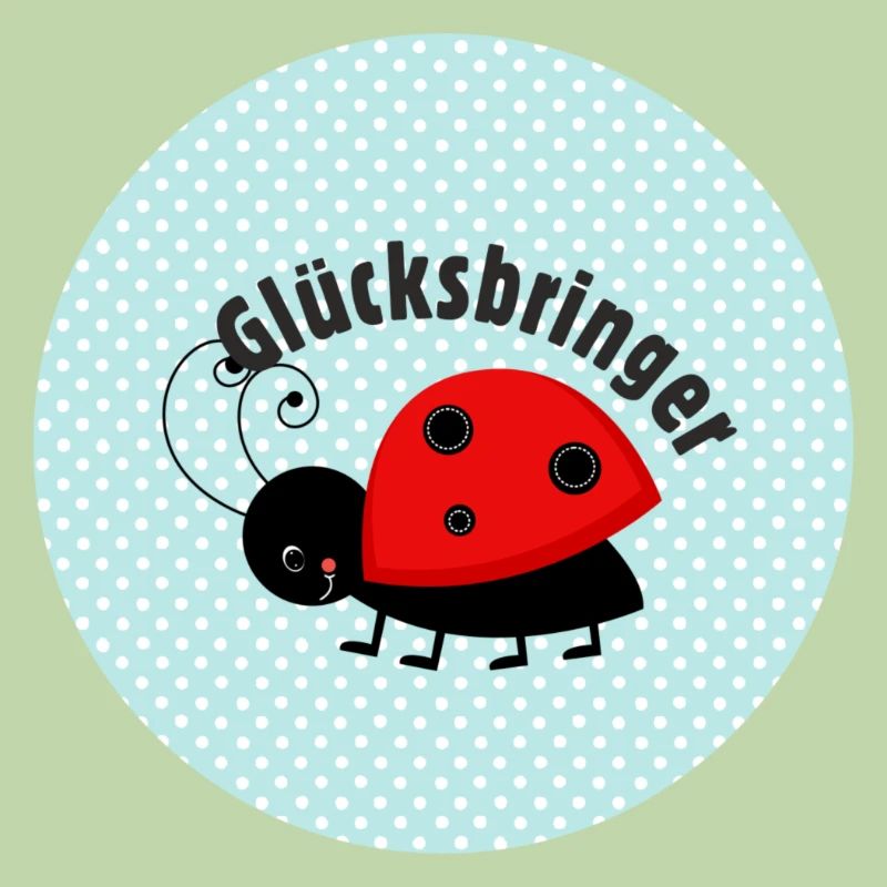 Lucky Charm Button Ladybug
