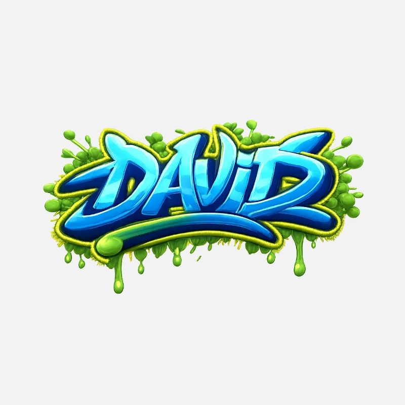 Graffiti name DAVID printable on everything