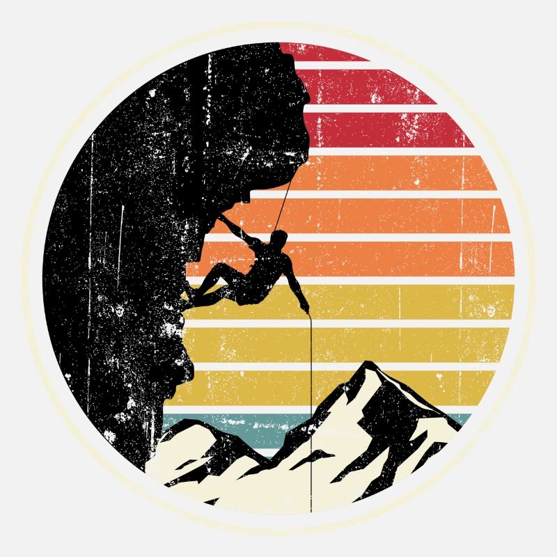 Sunset Summit Climber Silhouette