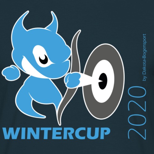 Wintercup 2020 blaue Schrift - Männer T-Shirt