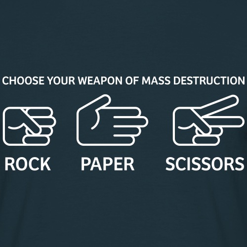 Rock Paper Scissors - Mannen T-shirt