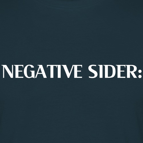 Negative sider; - T-skjorte for menn