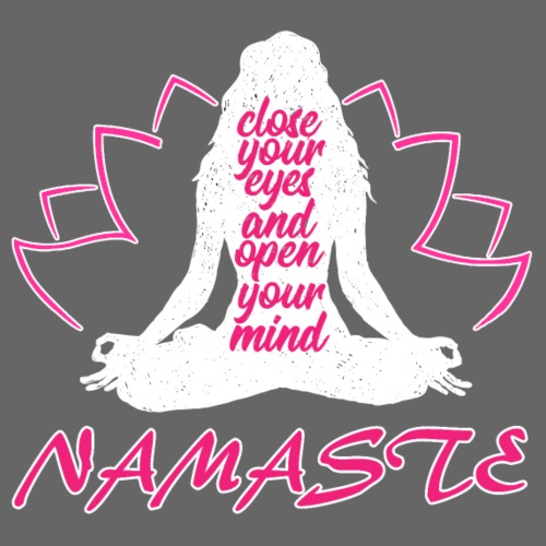 chiudi gli occhi namaste yoga pace amore sport arte - Maglietta da uomo