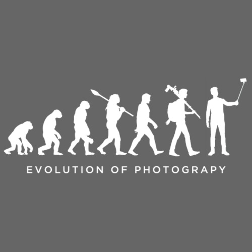 Evolution of photography #1 - Camiseta hombre