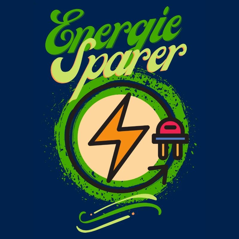 Energie Sparer Statement Design - Save Energy!
