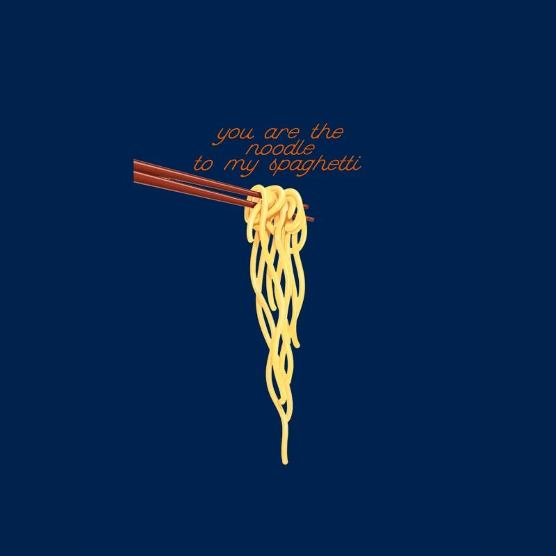 Spaghetti mit Stäbchen