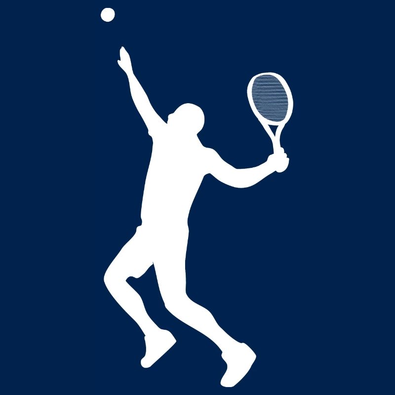 Tennis player silhouette