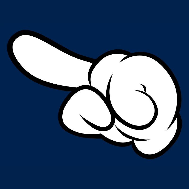 Comic Hand Pointing (Left)