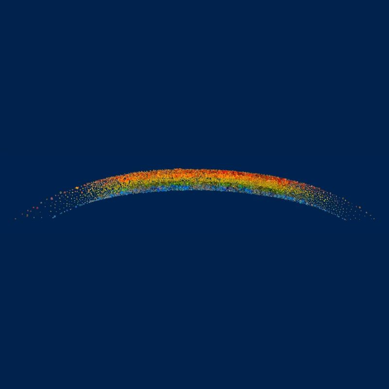 glitzernder Regenbogen