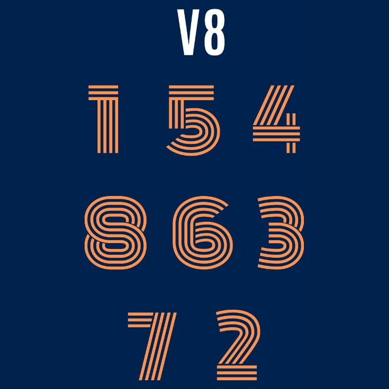 V8 engine ignition sequence