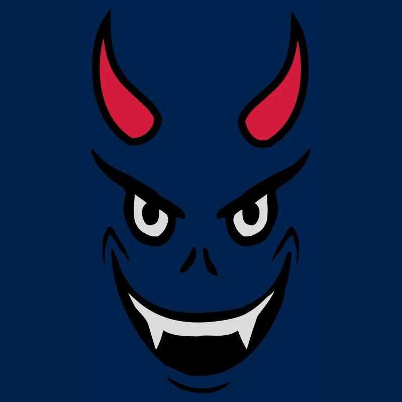 Conception du visage du diable maléfique