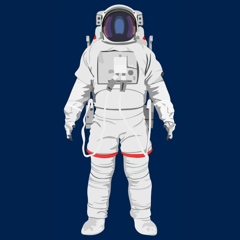 Astronaut am Weg in den Orbit