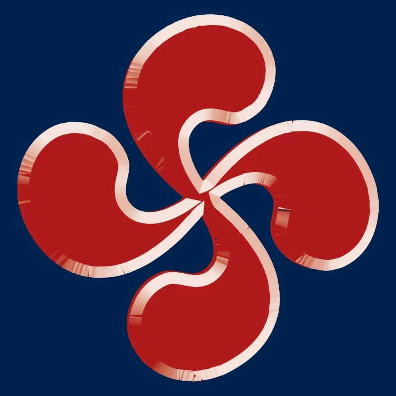 Croix basque 3d