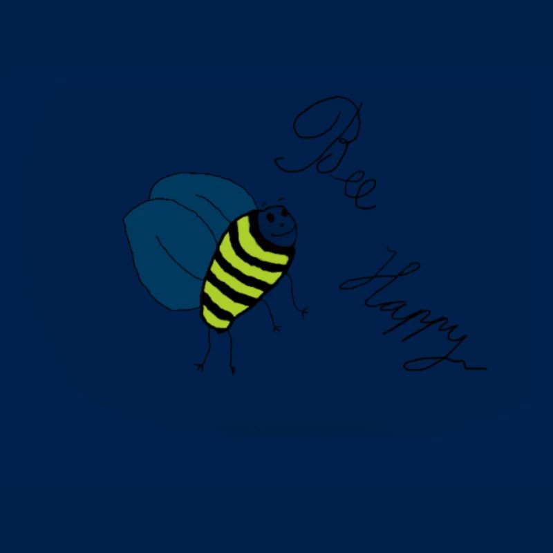 Bee happy bee pattern