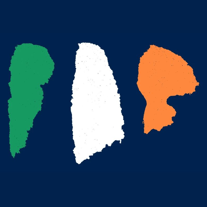 Drapeau de l’Irlande - Rayures en brosse