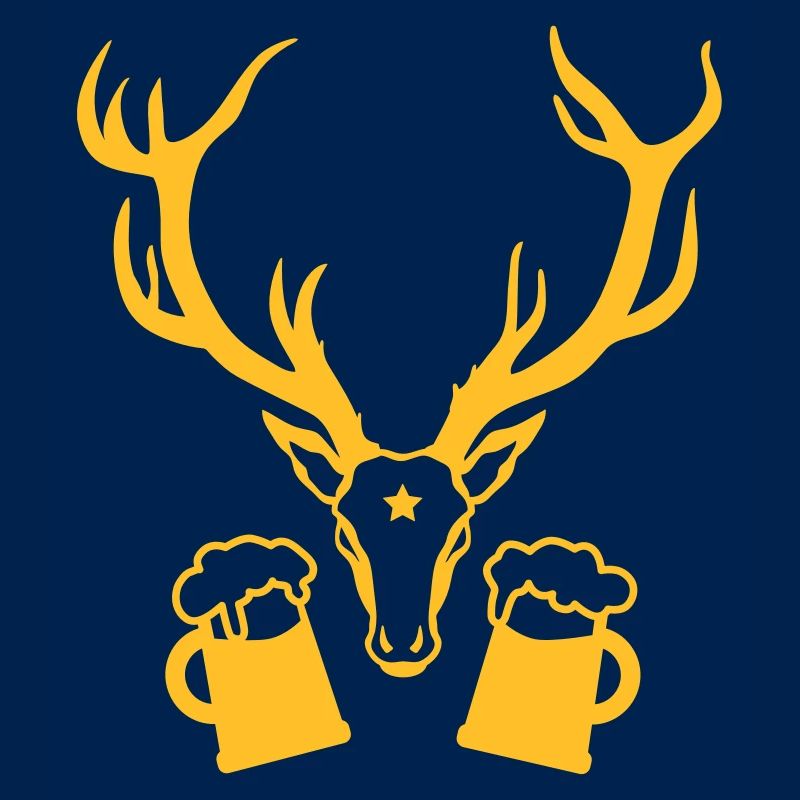 Hirsch Geweih Bier Drinking Team 1c