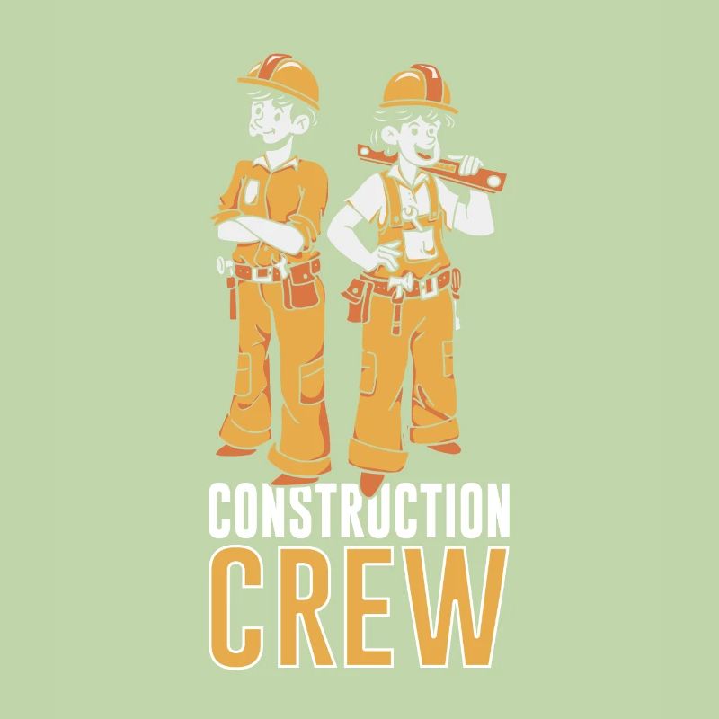 Bautrupp Team Teamwork Baustelle Bau Bauarbeiter