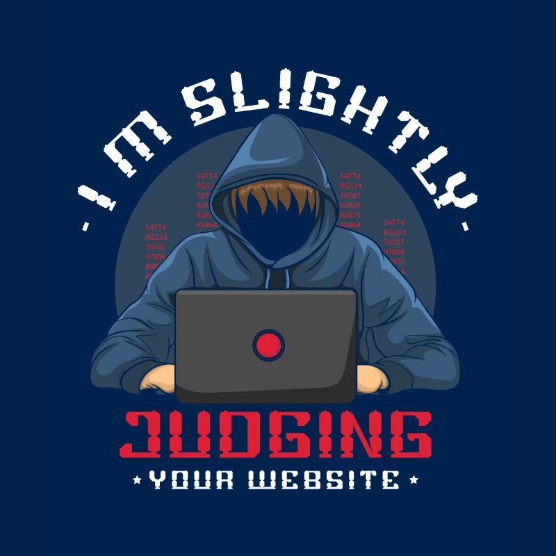I judge your website web developer easily