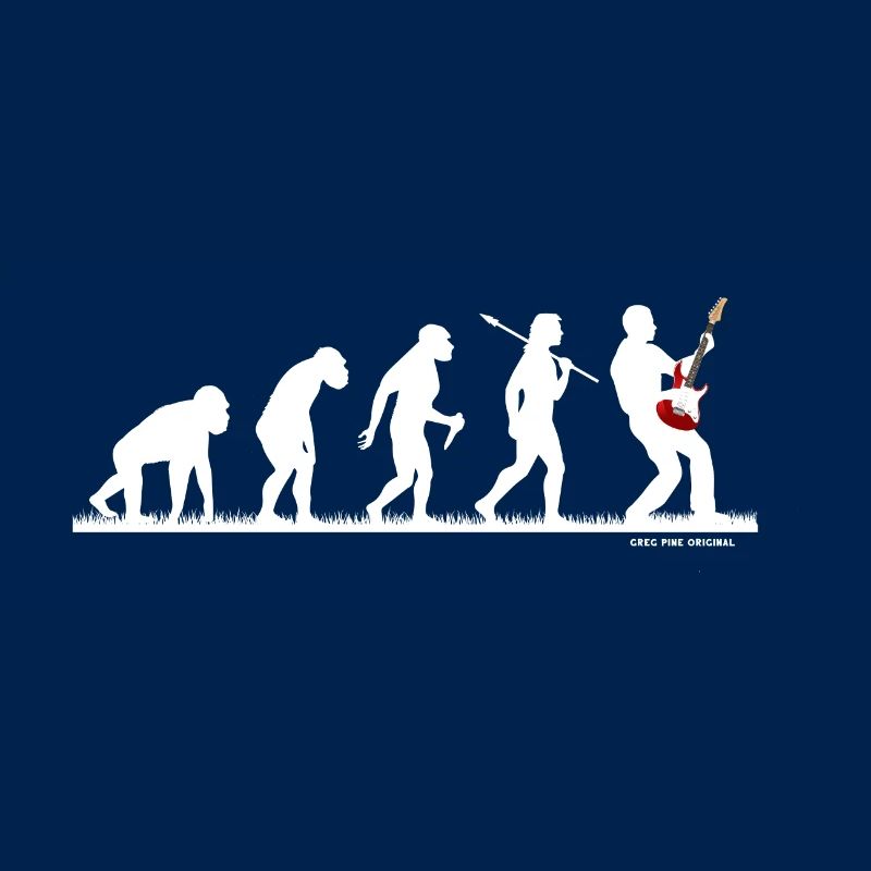 Evo Guitarist Electric Guitar Guitar Player Evolution