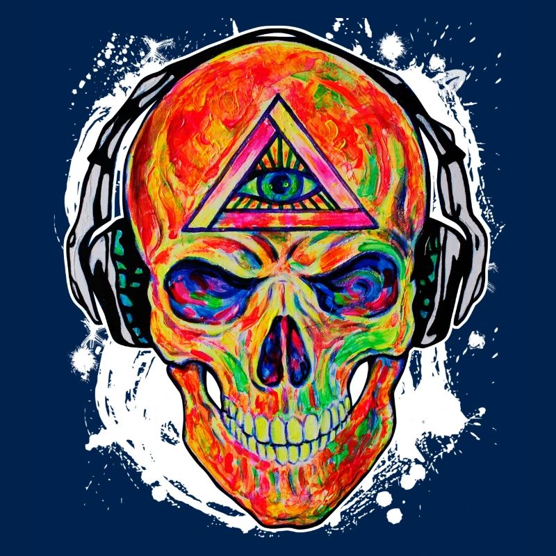 Refroidir DJ Music Skull Seeing Eye de Dieu
