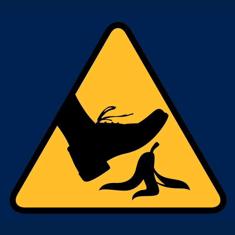 Risque de glisser avec une banane