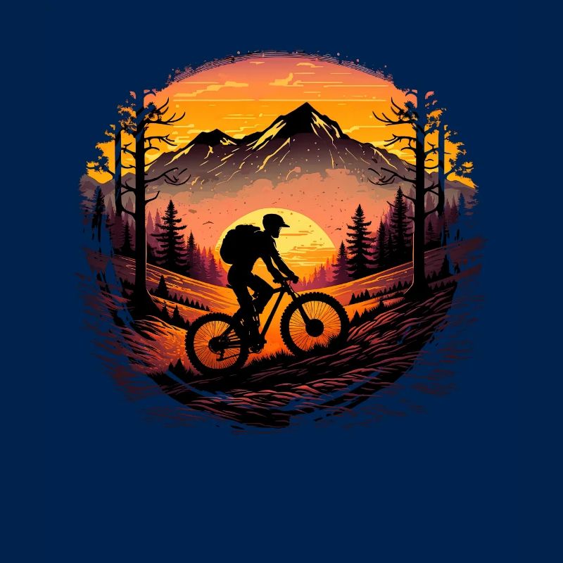 Conception cool de descente de VTT pour les fans de VTT
