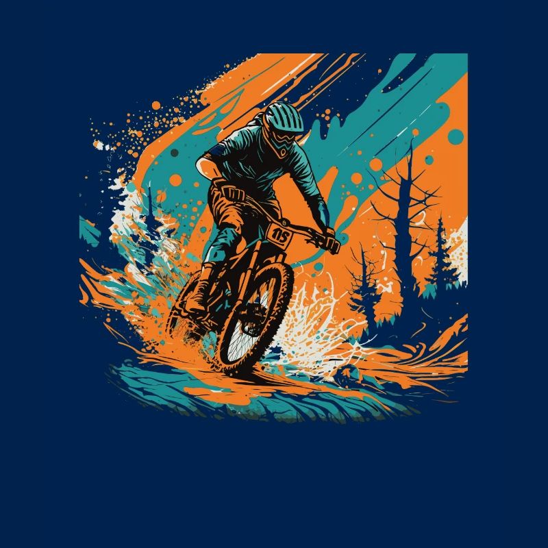 Conception cool de descente de VTT pour les fans de VTT